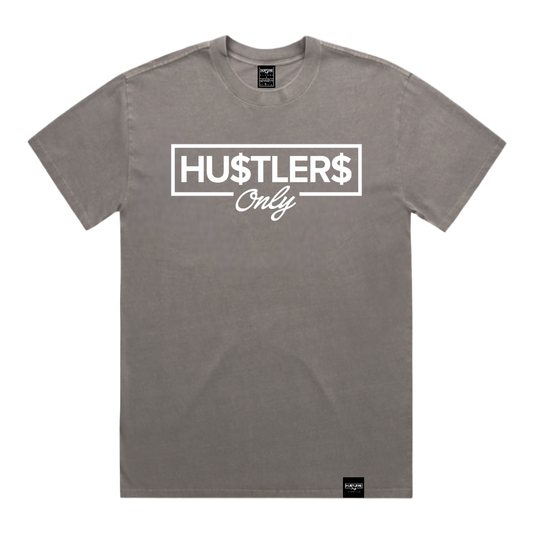 Back To The Basics Faded Grey Heavyweight Logo T-Shirt