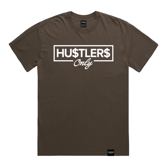 Back To The Basics Faded Brown Heavyweight Logo T-Shirt